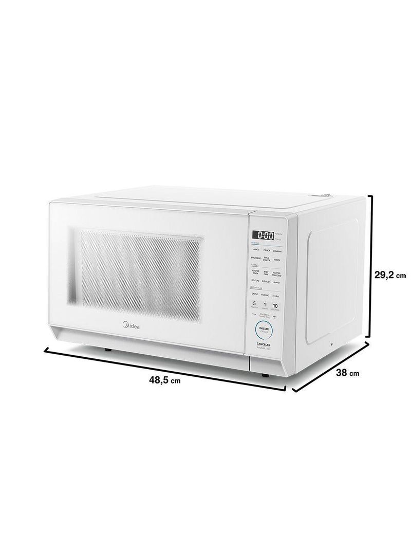 Micro-Ondas Midea 27L Mastercook Branco 127V (MHP27B1)
