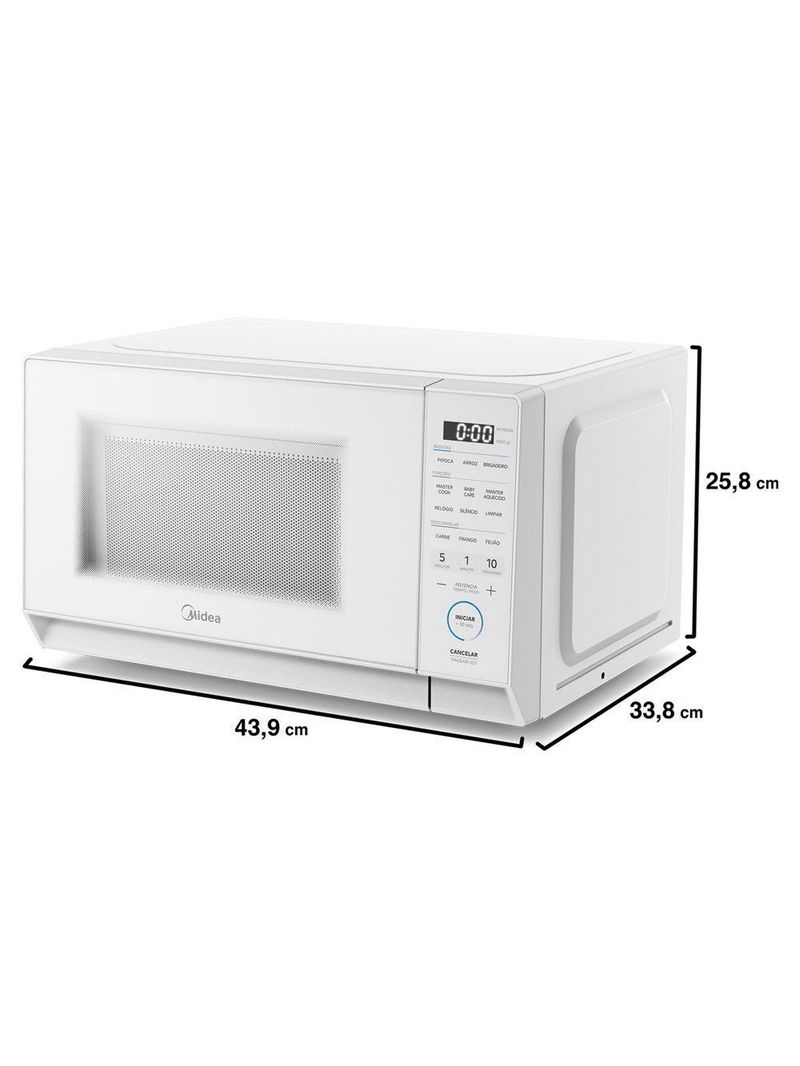 Micro-Ondas Midea 20L Mastercook Branco 127V (MHP20B1)
