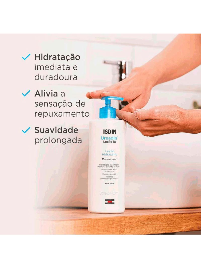 Isdin ureadin 10 kit com 2 unidades – loção hidratante corporal – 400ml