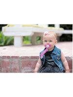 Prendedor de chupeta fashion clip rosa - chicco