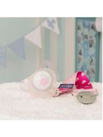 Prendedor de chupeta fashion clip rosa - chicco