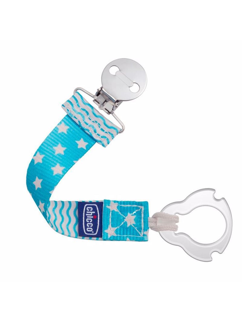 Prendedor de chupeta fashion clip azul - chicco