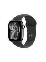 Apple watch series 11 gps 42mm preto brilhante pulseira m/g esportiva preta