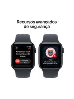 Apple watch se 3 gps 40mm pulseira esportiva p/m meia-noite