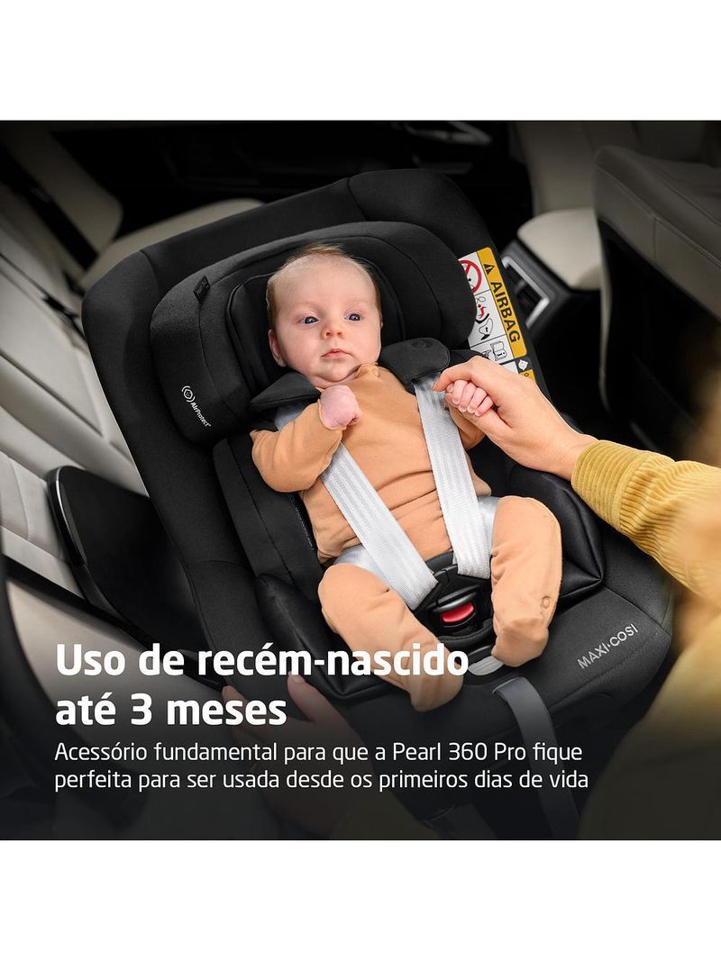 Redutor de cadeirinha para recém-nascidos pearl 360 pro authentic black - maxi-cosi