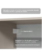 Armário De Cozinha Completa De Canto 465 Cm Suspensa Nice Madesa 10 Crema