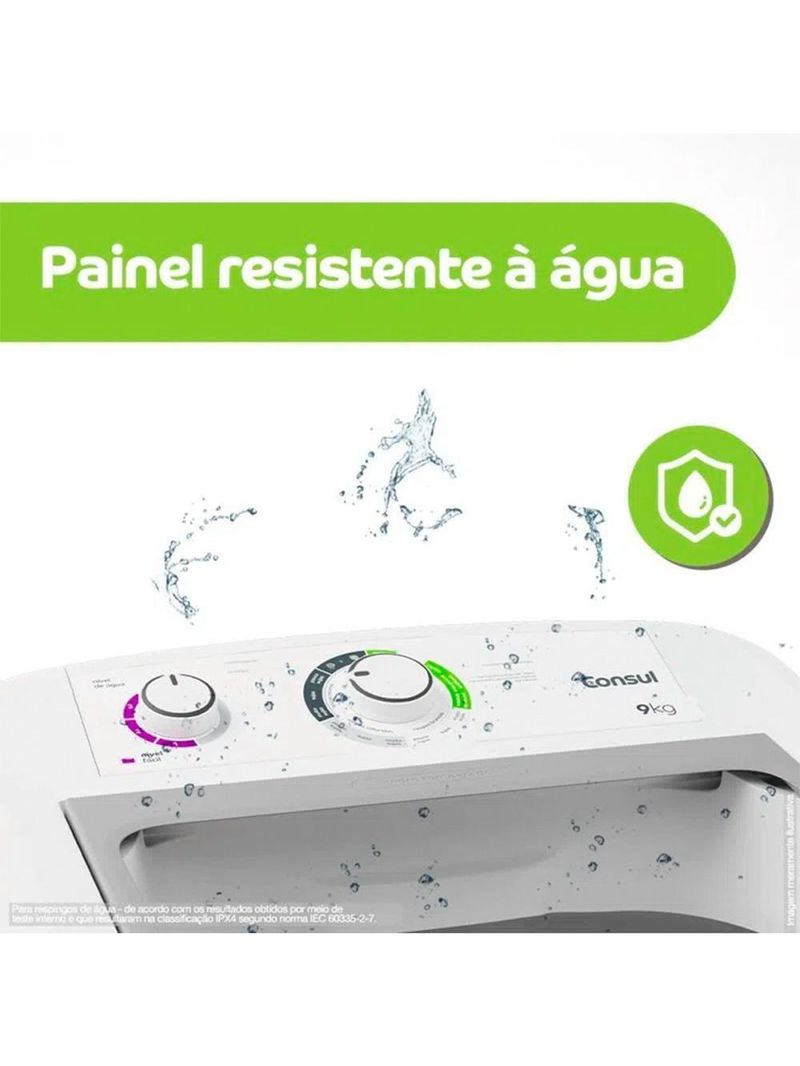 Máquina De Lavar Consul 9Kg c/ Ciclo Edredom Branca