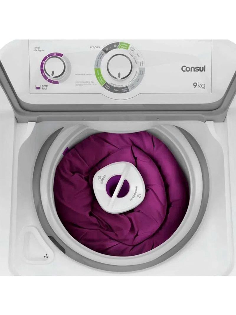 Máquina De Lavar Consul 9Kg c/ Ciclo Edredom Branca