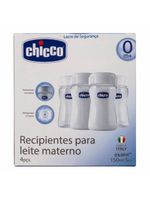 Recipiente para leite materno 150ml wellbeing chicco 4 peças