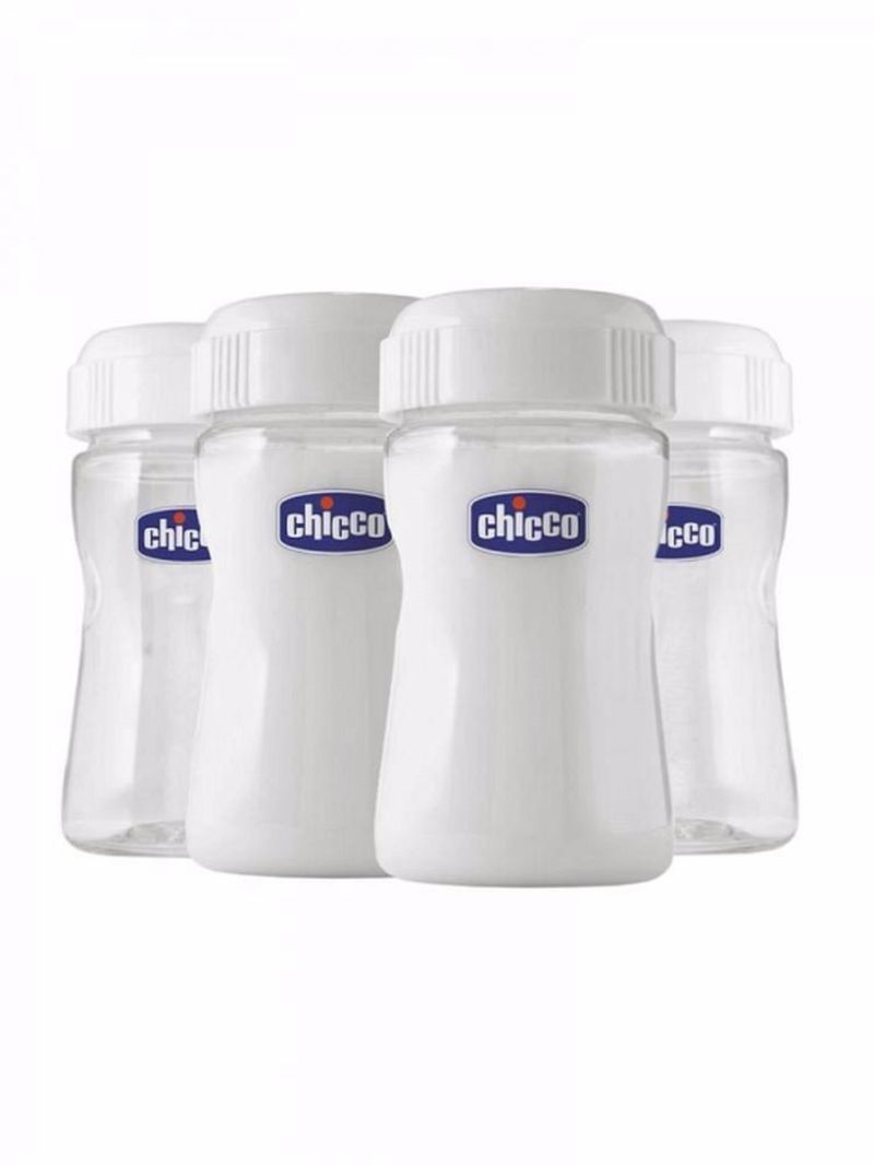 Recipiente para leite materno 150ml wellbeing chicco 4 peças