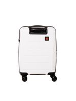 Mala Pequena de Bordo Navegat Expansíve Branca Rodas Duplas Cadeado TSA Polipropileno