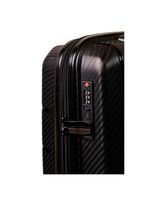 Mala Pequena de Bordo Navegat Expansíve Branca Rodas Duplas Cadeado TSA Polipropileno