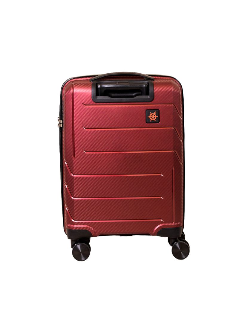 Mala Pequena de Bordo Navegat Expansível Violeta Rodas Duplas Cadeado TSA Polipropileno