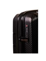 Mala Pequena de Bordo Navegat Expansível Violeta Rodas Duplas Cadeado TSA Polipropileno