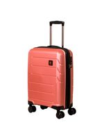 Mala Pequena de Bordo Navegat Expansível Rosê Gold Rodas Duplas Cadeado TSA Polipropileno