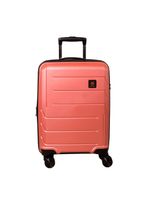 Mala Pequena de Bordo Navegat Expansível Rosê Gold Rodas Duplas Cadeado TSA Polipropileno