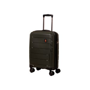 Mala Pequena de Bordo Navegat Expansível Verde Militar Rodas Duplas Cadeado TSA Polipropileno