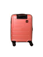 Mala Pequena de Bordo Navegat Expansível Rosê Gold Rodas Duplas Cadeado TSA Polipropileno