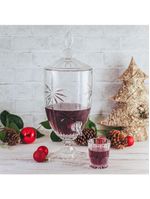 Suqueira cristal ecológico com pé e tampa palm tree 4,5l