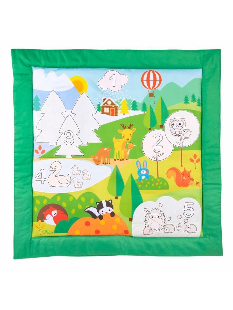 Tapete de atividades colorir as estacões verde - chicco