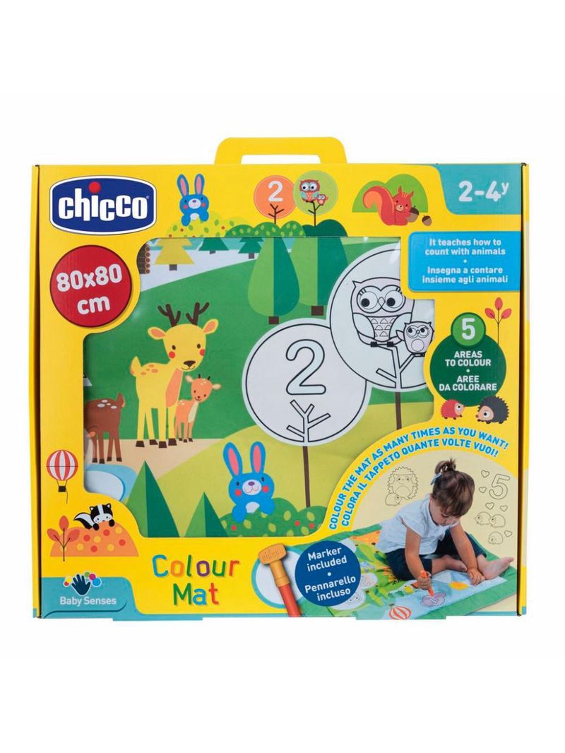 Tapete de atividades colorir as estacões verde - chicco