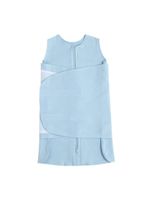 Saco de dormir swaddle em algodão egípcio azul primavera verão p - casulo