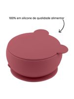 Tigela urso de silicone bowly 450ml velvet rose - minikoioi