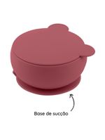 Tigela urso de silicone bowly 450ml velvet rose - minikoioi