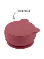 Tigela urso de silicone bowly 450ml velvet rose - minikoioi