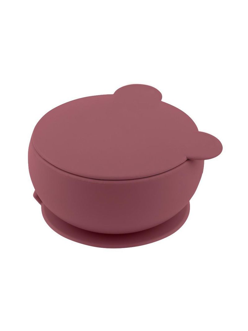 Tigela urso de silicone bowly 450ml velvet rose - minikoioi