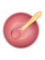 Tigela urso de silicone bowly 450ml velvet rose - minikoioi