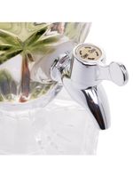 Suqueira cristal ecológico pé e tampa palm tree handpaint 2l