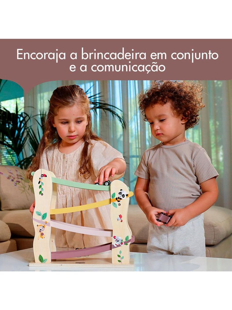 Torre de carros de madeira boho chic - tiny love