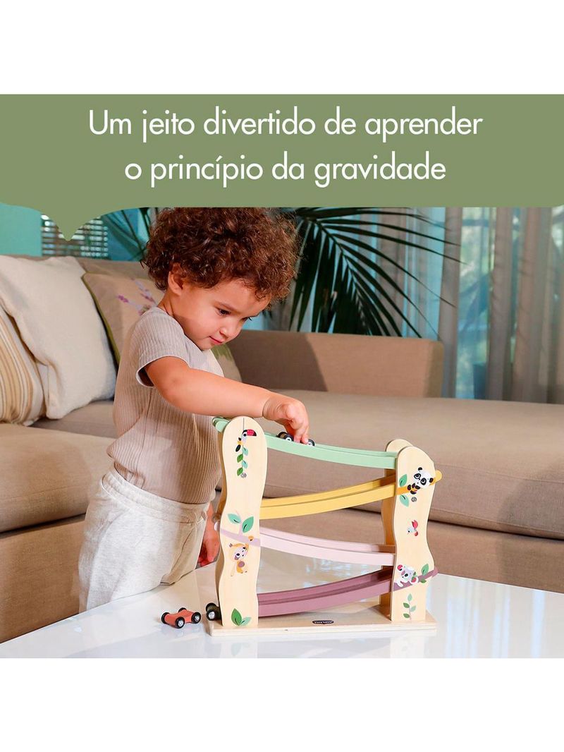 Torre de carros de madeira boho chic - tiny love