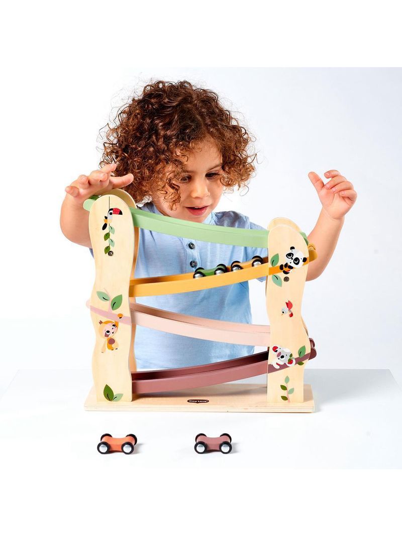 Torre de carros de madeira boho chic - tiny love