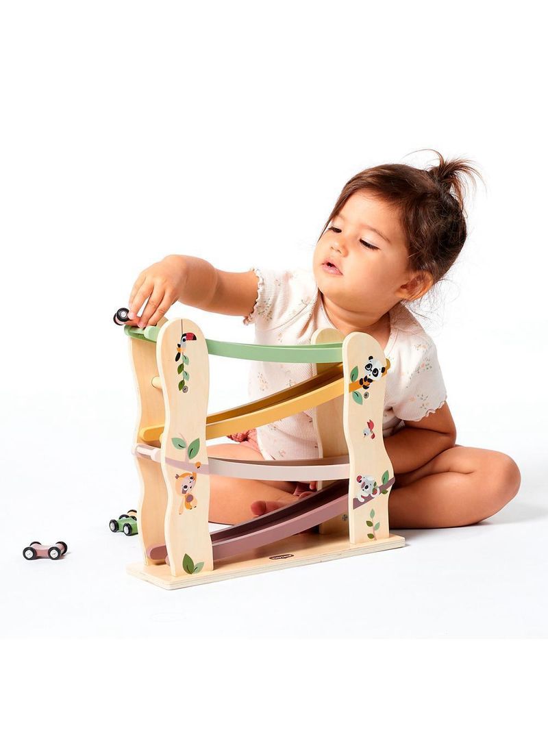 Torre de carros de madeira boho chic - tiny love