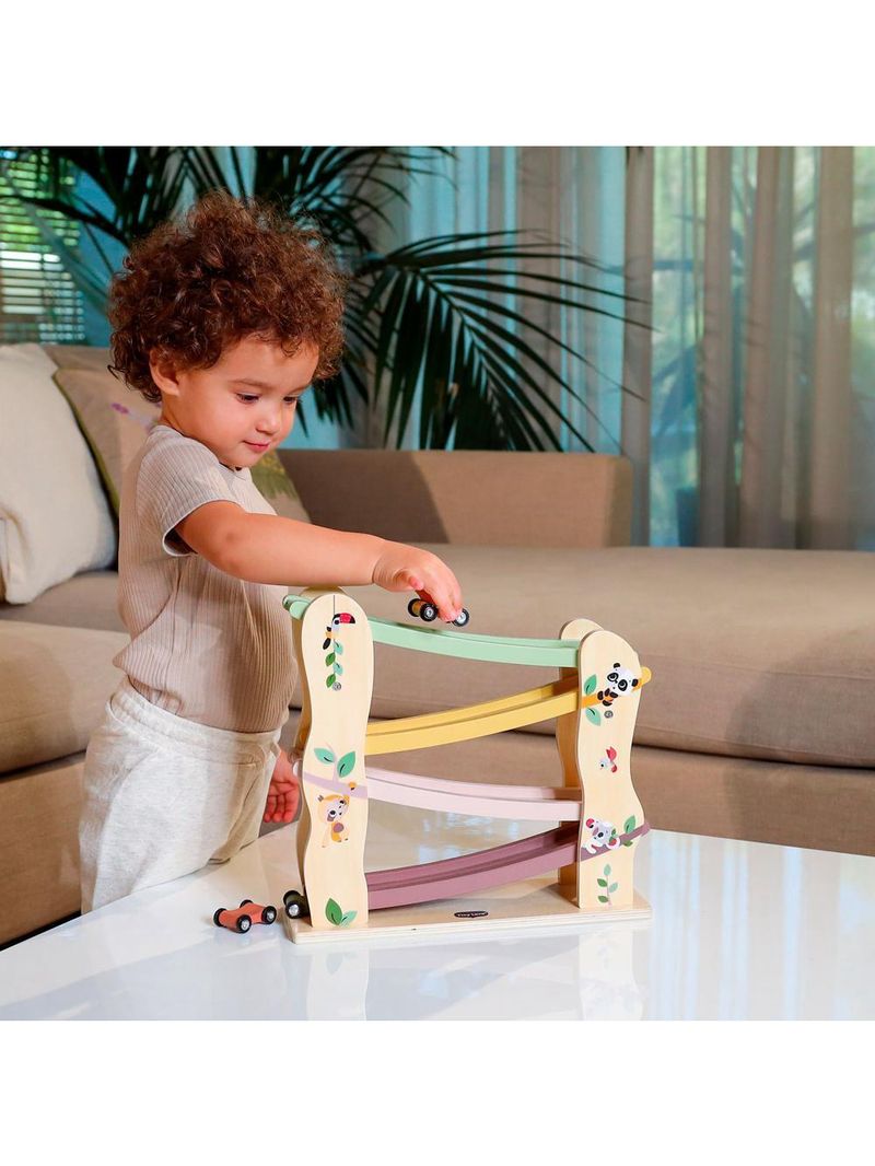 Torre de carros de madeira boho chic - tiny love