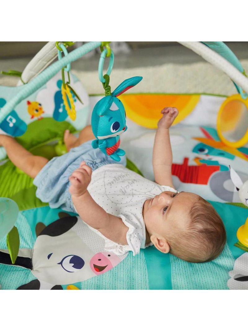 Tapete e ginásio de atividades gymini kick  play tiny farm - tiny love