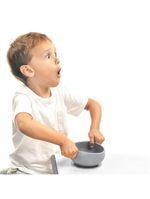 Tigela urso de silicone bowly 450ml powder grey - minikoioi