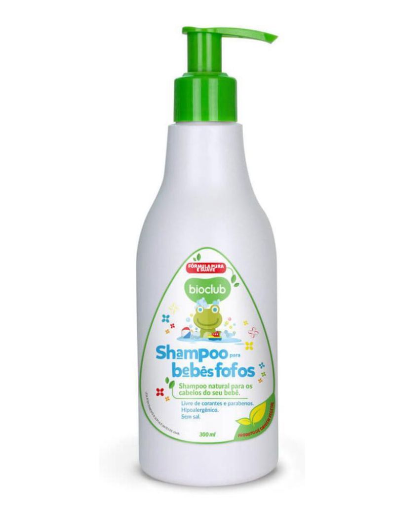 Shampoo infantil sem sal bebês fofos 300ml - bioclub