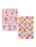 Tapete dobrável dupla face 120 x 180 cm fadinha rosa - buba