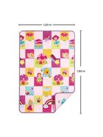 Tapete dobrável dupla face 120 x 180 cm fadinha rosa - buba