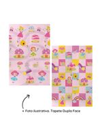 Tapete dobrável dupla face 120 x 180 cm fadinha rosa - buba