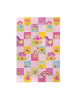 Tapete dobrável dupla face 120 x 180 cm fadinha rosa - buba