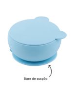 Tigela urso de silicone bowly 450ml mineral blue - minikoioi