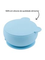 Tigela urso de silicone bowly 450ml mineral blue - minikoioi