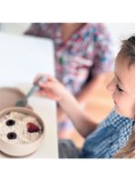 Tigela urso de silicone bowly 450ml bubble beige - minikoioi