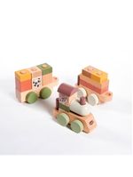 Trenzinho de madeira boho chic - tiny love