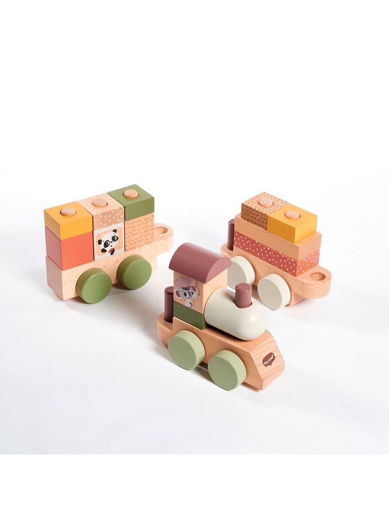 Trenzinho de madeira boho chic - tiny love