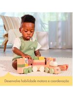 Trenzinho de madeira boho chic - tiny love